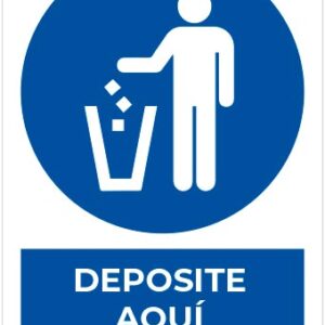 Deposite aquí la basura