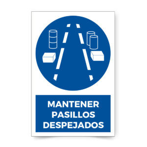 Mantener pasillos despejados