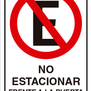 No Estacionar Frente a la Puerta Ley 18290 Art 160