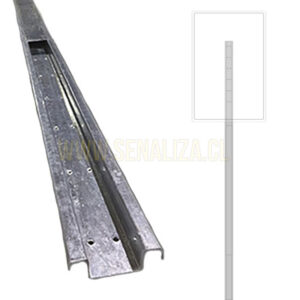 Poste Omega Galvanizado 3 Mts 2.5mm