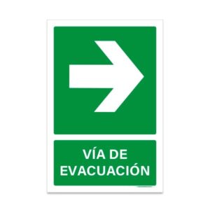 Vía de Evacuación Flecha Derecha